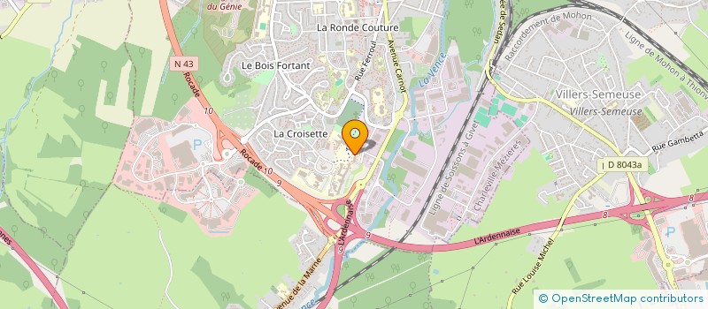 localisation de l'entreprise FEDERATION DES ETUDIANTS CAROLOS  CHARLEVILLE-MEZIERES