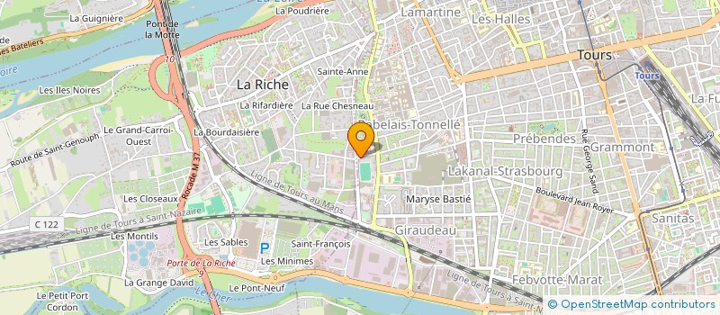 localisation de l'entreprise FEDERATION DES ETUDIANTS DE TOURS à TOURS
