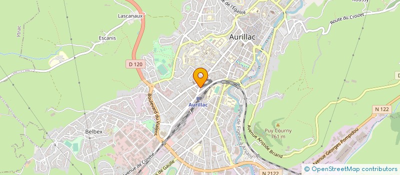 localisation de l'entreprise FEDERATION DES FAMILLES DU CANTAL à AURILLAC