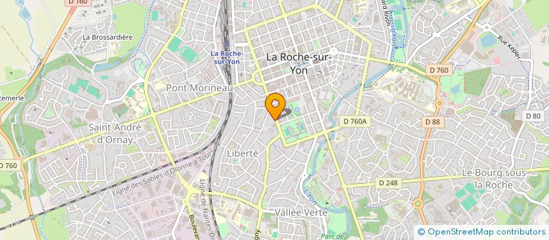 localisation de l'entreprise FEDERATION DES FESTIVALS, CARNAVAL ET FETES DE VENDEE à LA ROCHE-SUR-YON