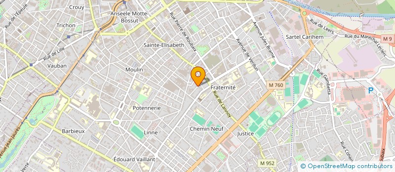 localisation de l'entreprise FEDERATION DES FRATERNITES REUNIONNAISES  ROUBAIX