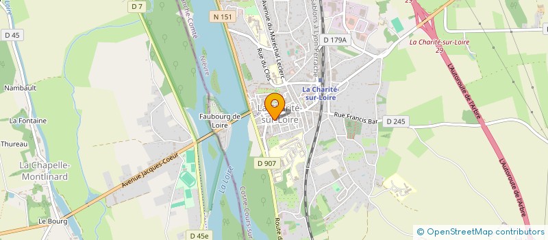 localisation de l'entreprise FEDERATION DES GARDES PARTICULIERS ET PIEGEURS AGREES DE LA NIEVRE- F.G.P.P.A.N. à LA CHARITE-SUR-LOIRE