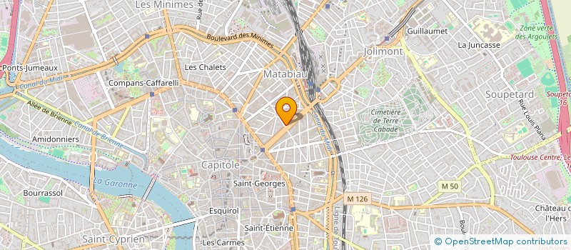 localisation de l'entreprise FEDERATION DES GITES URBAINS ET CHAMBRES D HOTES URBAINES  TOULOUSE