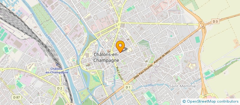 localisation de l'entreprise FEDERATION DES JEUNES CHAMBRES ECONOMIQUES DE LA REGION GRAND-EST  CHALONS-EN-CHAMPAGNE