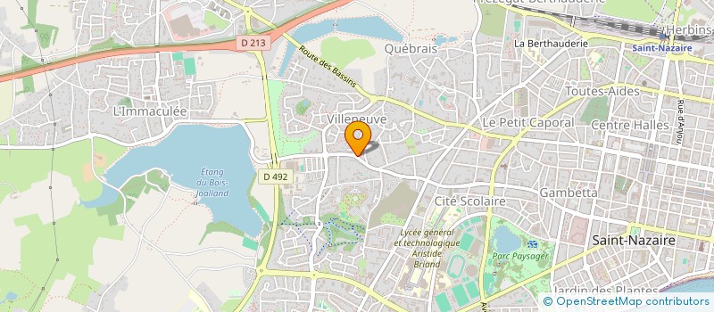 localisation de l'entreprise FEDERATION DES MAISONS DE QUARTIER ET DE L'INSERTION à SAINT-NAZAIRE
