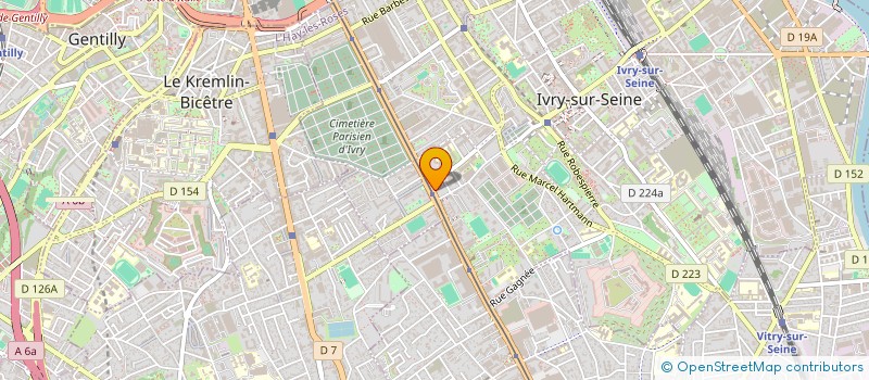 localisation de l'entreprise FEDERATION DES METIERS DE L'ARCHEOLOGIE PREVENTIVE à IVRY-SUR-SEINE