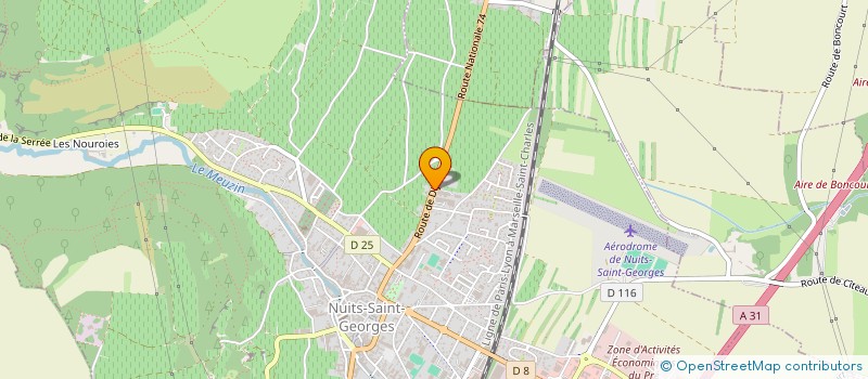 localisation de l'entreprise FEDERATION DES MOTARDS DE FRANCE DE COTE D'OR  NUITS-SAINT-GEORGES