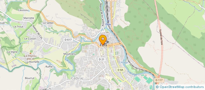 localisation de l'entreprise FEDERATION DES MOTARDS DE FRANCE DE L'ARIEGE à FOIX