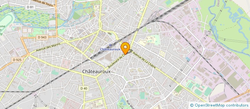localisation de l'entreprise FEDERATION DES MOTARDS DE FRANCE DE L'INDRE à CHATEAUROUX