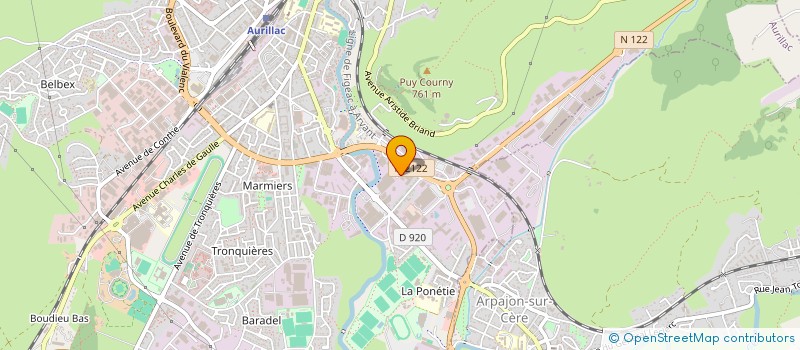 localisation de l'entreprise FEDERATION DES MOTARDS DE FRANCE DU CANTAL à AURILLAC