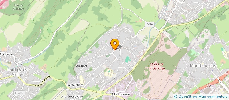 localisation de l'entreprise FEDERATION DES MOTARDS DE FRANCE DU DOUBS (FMF 25)  PIREY