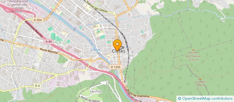 localisation de l'entreprise FEDERATION DES MUSIQUES DU FAUCIGNY à CLUSES