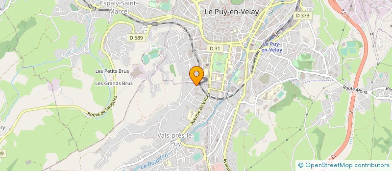 localisation de l'entreprise FEDERATION DES OEUVR LAIQU DE HTE LOIRE à VALS-PRES-LE-PUY