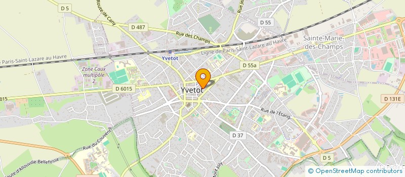 localisation de l'entreprise FEDERATION DES  OEUVRES DES EGLISES EVANGELIQUES ELIM DE FRANCE  YVETOT