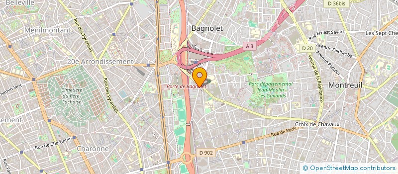 localisation de l'entreprise FEDERATION DES ORGANISMES DE FORMATION DE LA CULTURE (FOFC) à BAGNOLET