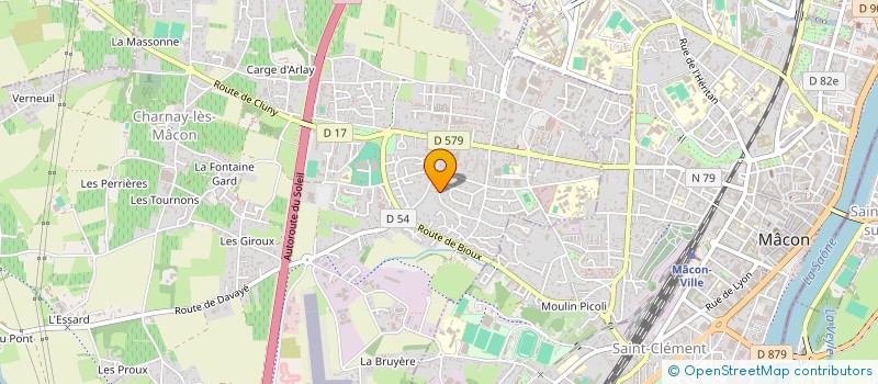 localisation de l'entreprise FEDERATION DES ORGUES SAONE ET LOIRE à CHARNAY-LES-MACON