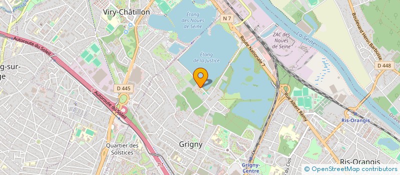 localisation de l'entreprise FEDERATION DES PIONNIERS DE FRANCE DE L'ESSONNE à GRIGNY