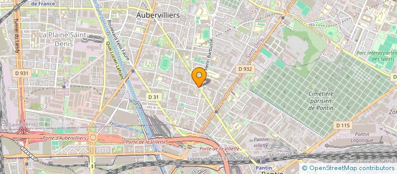 localisation de l'entreprise FEDERATION DES PIRATES DU SPECTACLE VIVANT  AUBERVILLIERS