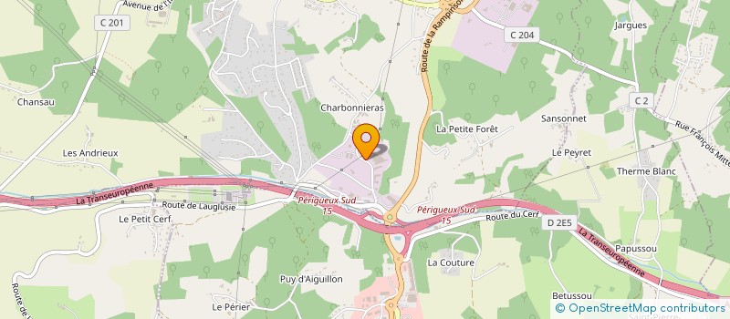 localisation de l'entreprise FEDERATION DES SIGNES D'ORIGINE ET DE QUALITE DE DORDOGNE  COULOUNIEIX-CHAMIERS