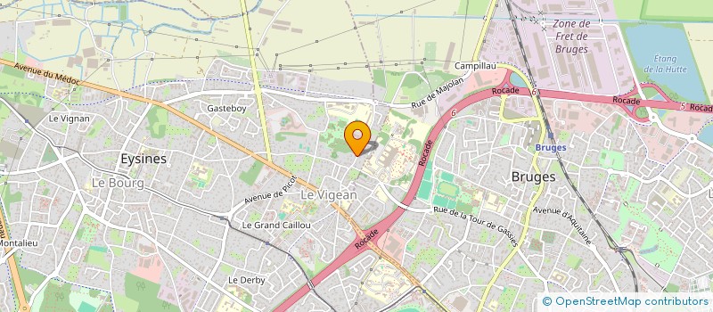 localisation de l'entreprise FEDERATION DES SOCIETES CARNAVALESQUES DE LA BANLIEUE BORDELAISE à EYSINES