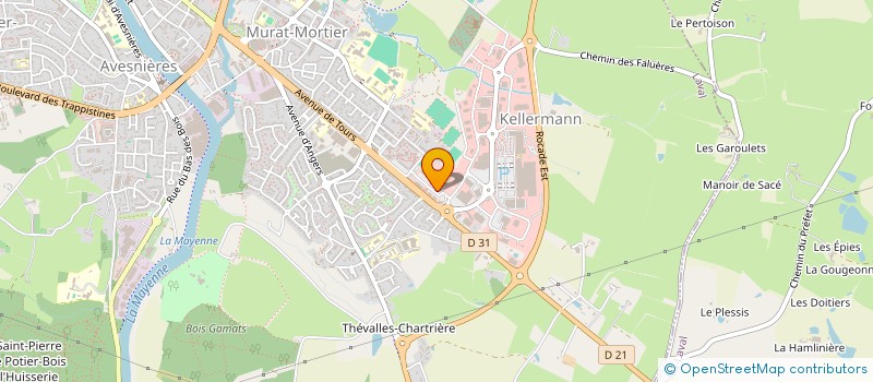 localisation de l'entreprise FEDERATION DES SOCIETES POMOLOGIQUES DE LA MAYENNE à LAVAL