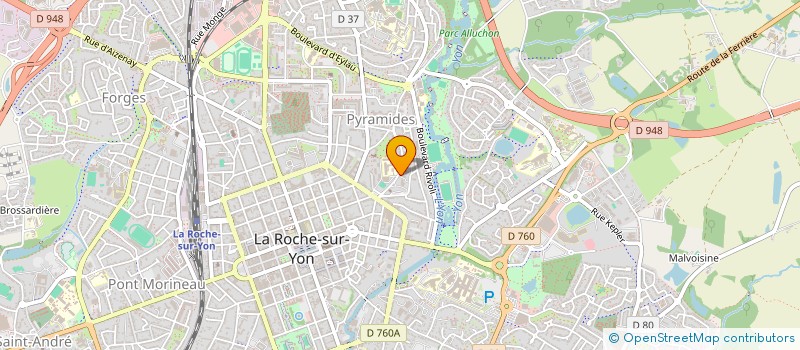 localisation de l'entreprise FEDERATION DES TRAVAUX PUBLICS DE LA VENDEE à LA ROCHE-SUR-YON