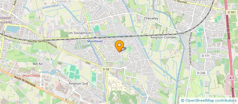 localisation de l'entreprise FEDERATION DES VENTS DU SILENCE  AVIGNON