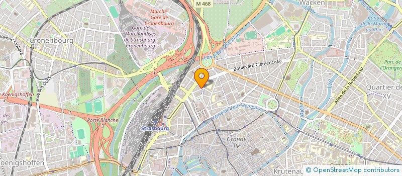 localisation de l'entreprise FEDERATION DU CLUB VOSGIEN à STRASBOURG