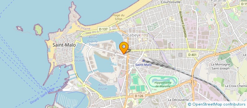 localisation de l'entreprise FEDERATION DU COMMERCE DU PAYS DE SAINT MALO  SAINT-MALO