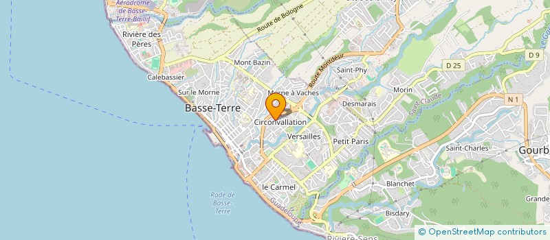 localisation de l'entreprise FEDERATION DU LIEN ECONOMIQUE SOCIAL ET SOLIDAIRE LA BELLE CREOLE à BASSE-TERRE