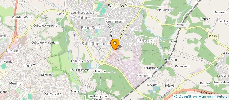localisation de l'entreprise FEDERATION DU MORBIHAN POUR LA PECHE à SAINT-AVE
