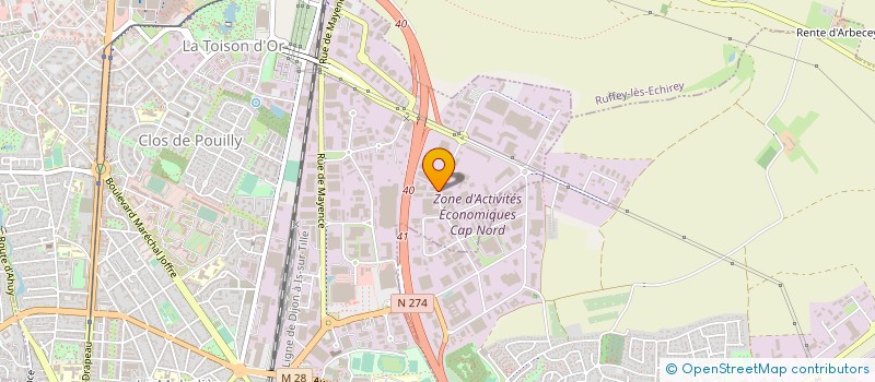 localisation de l'entreprise FEDERATION DU SECOURS POPULAIRE FRANCAIS DU DEPARTEMENT DE LA COTE D'OR à DIJON
