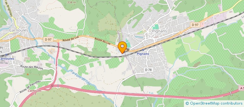 localisation de l'entreprise FEDERATION DU VAR POUR LA PECHE ET LA PROTECTION DU MILIEU AQUATIQUE à PIGNANS