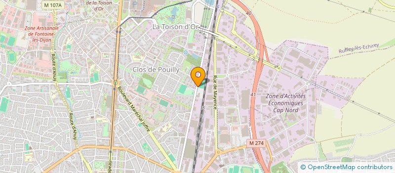 localisation de l'entreprise FEDERATION EST DES MUSIQUES ACTUELLES (FEMA), RESEAU MUSIQUES ACTUELLES EN BOURGOGNE-FRANCHE-COMTE  DIJON