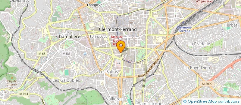 localisation de l'entreprise FEDERATION ETUDIANTE D'AUVERGNE  CLERMONT-FERRAND