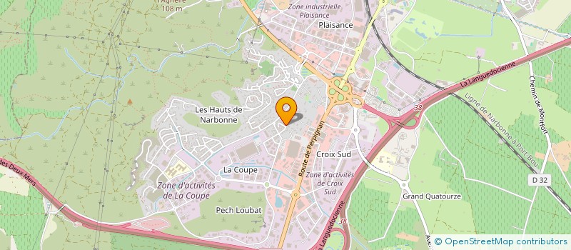 localisation de l'entreprise FEDERATION FAMILLES DE FRANCE AUDE  NARBONNE