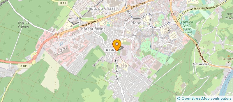 localisation de l'entreprise FEDERATION FEDEVIE  BESANCON