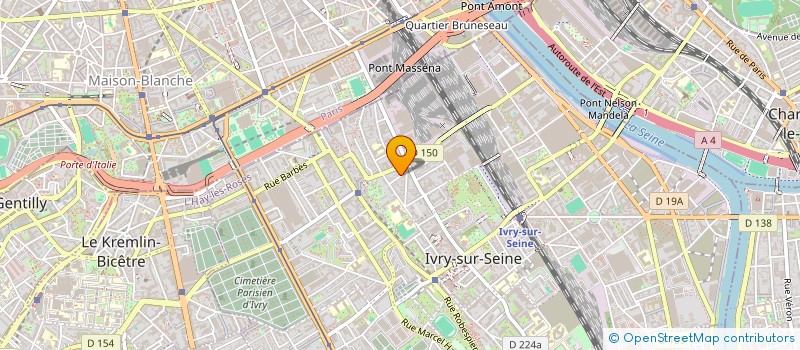 localisation de l'entreprise FEDERATION FORMATION TAEKWONDO à IVRY-SUR-SEINE