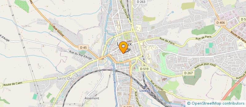 localisation de l'entreprise FEDERATION FR SYNDICATS DE LIBRAIRES  LISIEUX