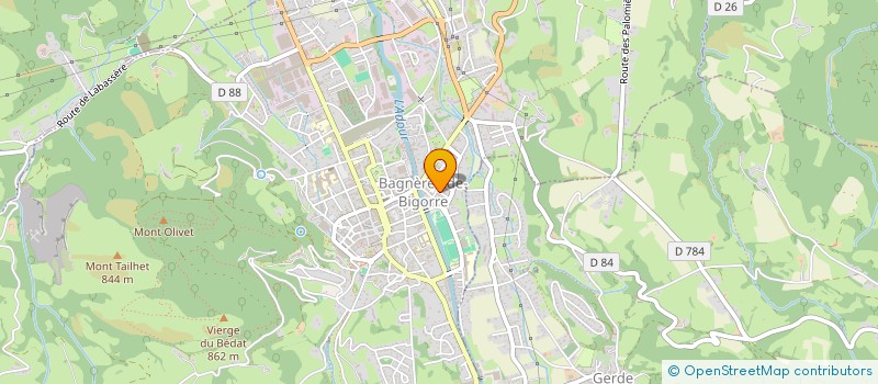 localisation de l'entreprise FEDERATION FRANCAIS ENSEIG SKI  BAGNERES-DE-BIGORRE