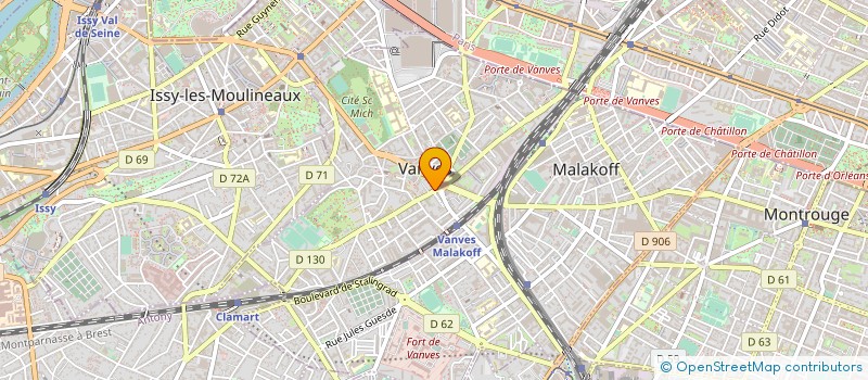localisation de l'entreprise FEDERATION FRANCAISE CLUBS OMNISPORTS à VANVES