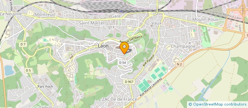 localisation de l'entreprise FEDERATION FRANCAISE D'ETUDES ET DE SPORTS SOUS-MARINS - COMITE DEPARTEMENTAL DE L'AISNE  LAON