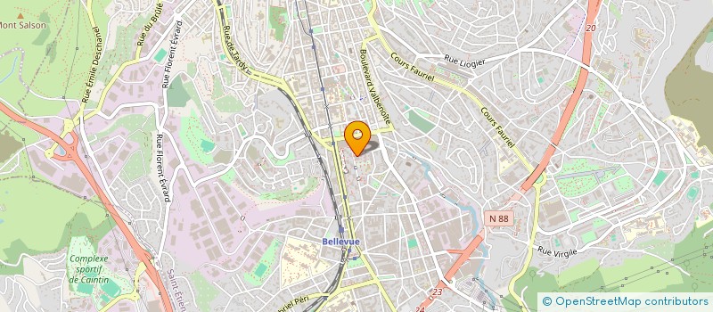 localisation de l'entreprise FEDERATION FRANCAISE DE DANSE COMITE DEPARTEMENTAL DE LA LOIRE (42 ) - FFD.CD DE LA LOIRE  SAINT-ETIENNE