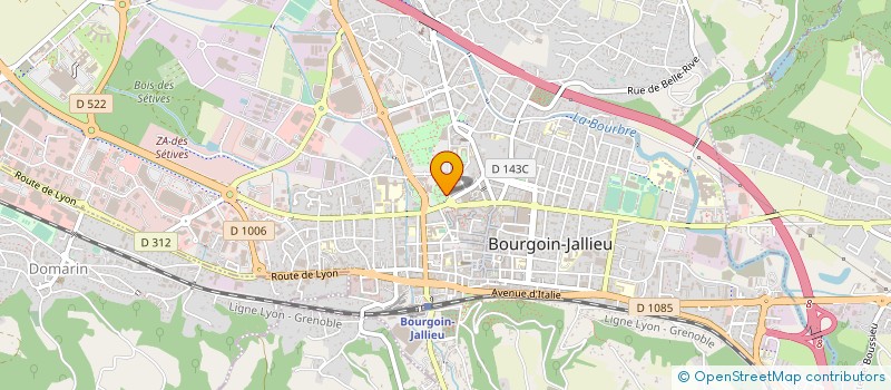 localisation de l'entreprise FEDERATION FRANCAISE DE DANSE COMITE REGIONAL AUVERGNE RHONE-ALPES  JARRIE