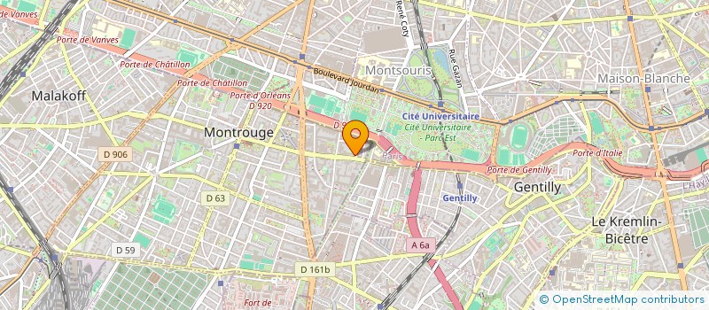 localisation de l'entreprise FEDERATION FRANCAISE DE KARATE ET DISCIPLINES ASSOCIEES à MONTROUGE