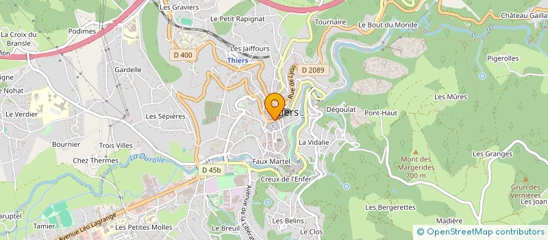 localisation de l'entreprise FEDERATION FRANCAISE DE LA COUTELLERIE  THIERS