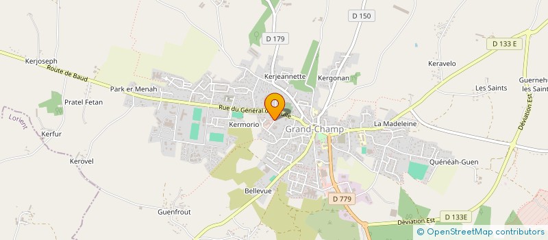 localisation de l'entreprise FEDERATION FRANCAISE DE LA MONTAGNE ET DE L'ESCALADE LIGUE BRETAGNE  GRAND-CHAMP