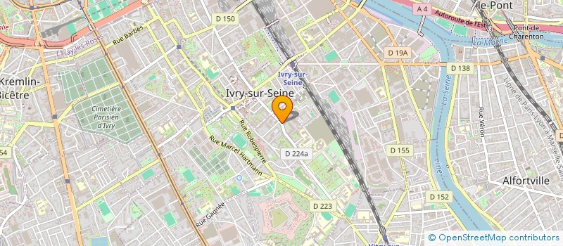 localisation de l'entreprise FEDERATION FRANCAISE DE LA RANDONNEE PEDESTRE  IVRY-SUR-SEINE