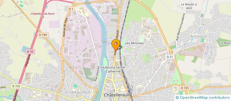 localisation de l'entreprise FEDERATION FRANCAISE DE SKA  CHATELLERAULT