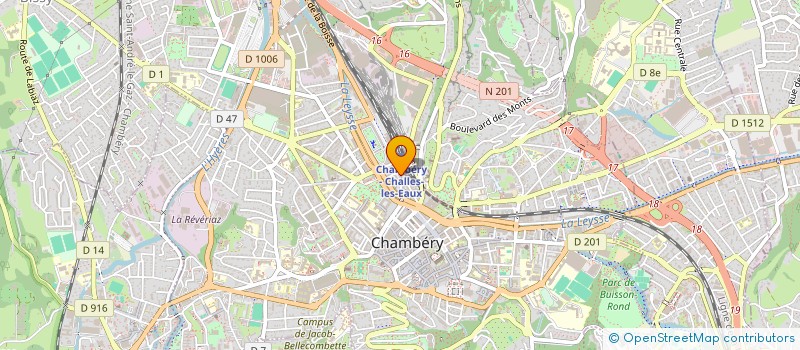 localisation de l'entreprise FEDERATION FRANCAISE DE TWIRLING BATON  CHAMBERY